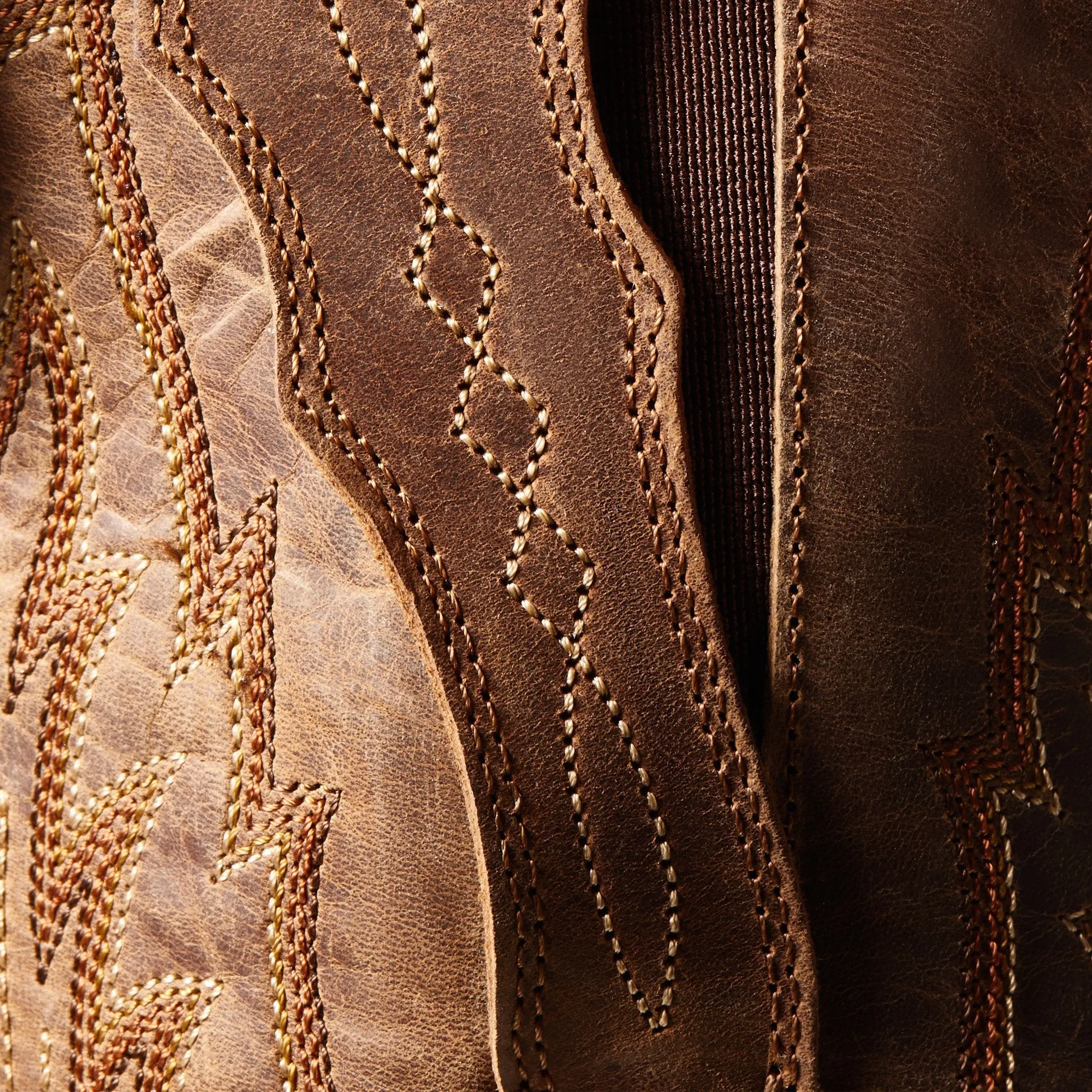 10036047 Ariat Women's Heritage X Toe Elastic Calf Distressed Brown