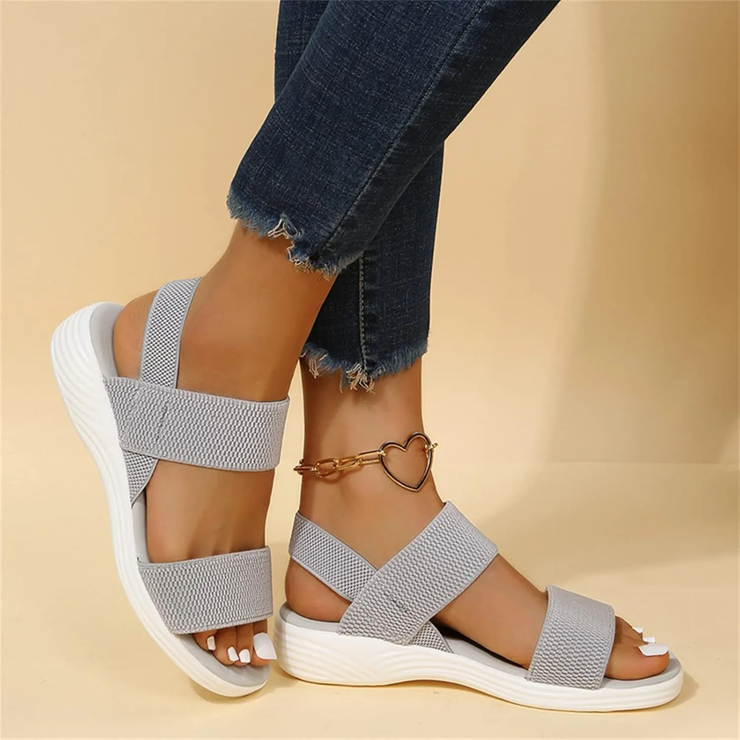 Arch Support Sandals Women's Dressy Fashion Orthotic Flip Flops Ladies Slip On Lightweight Comfortable Orthopedic Slippers