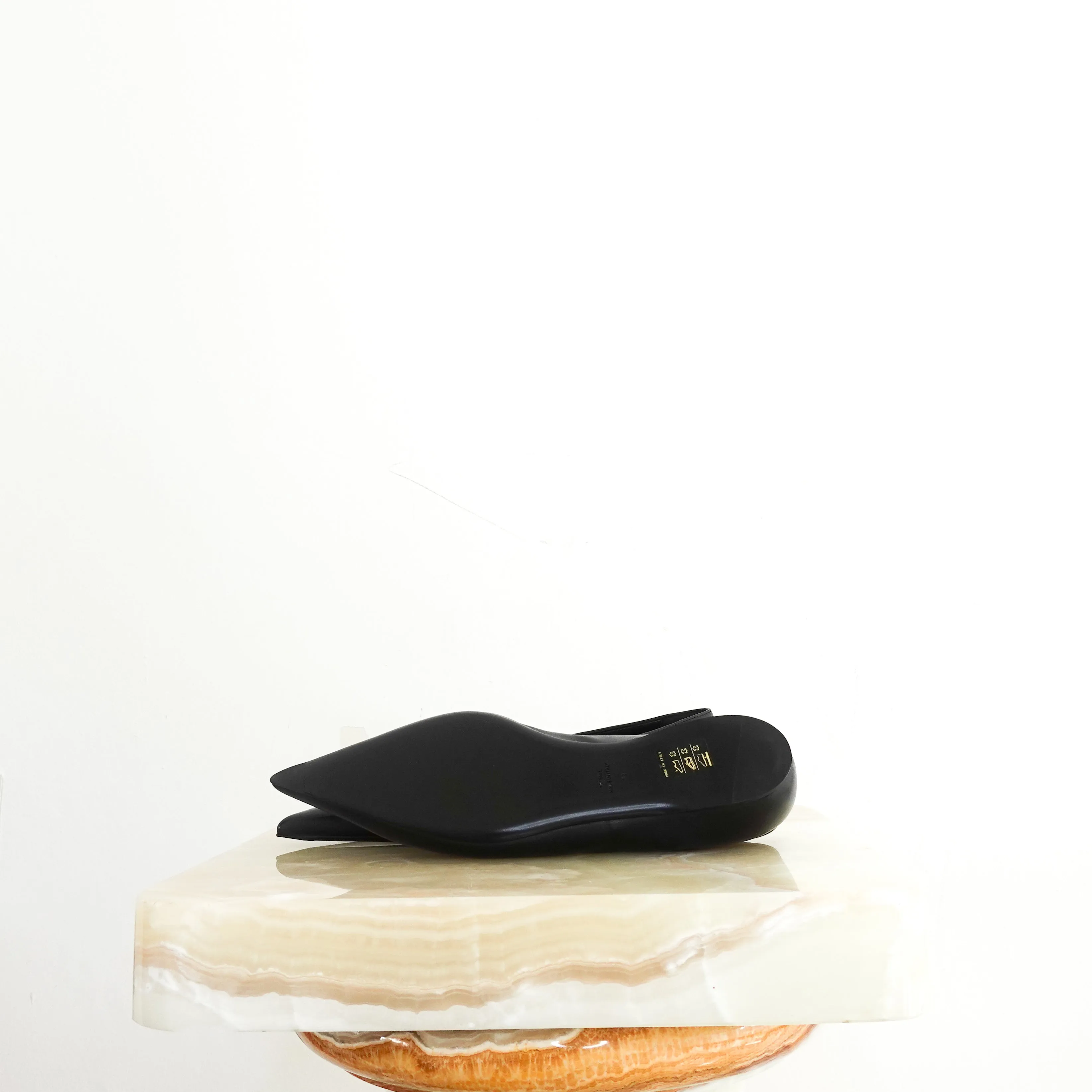 Asymmetric ballet flats RRP £450