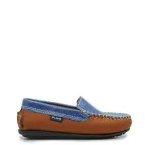 Stylish Denim and Camel Atlanta Mocassin Loafer for Casual Wear