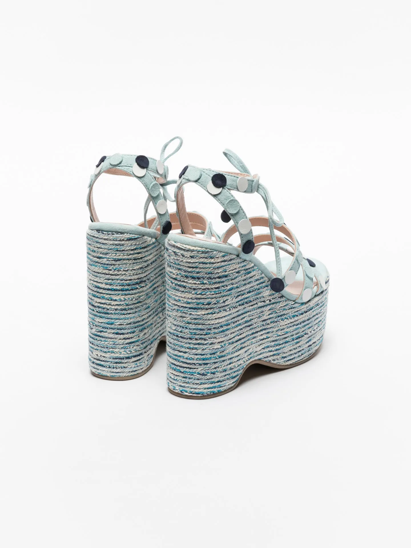 Blue Strappy Sandals