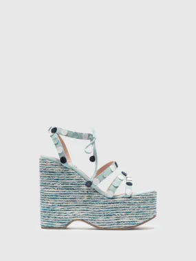 Blue Strappy Sandals