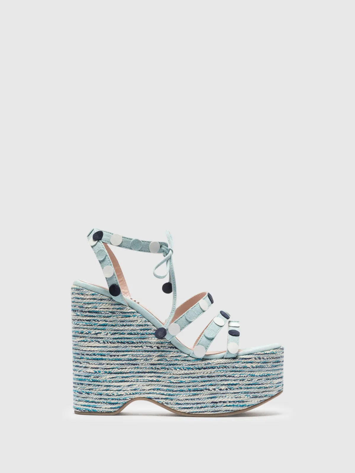Blue Strappy Sandals