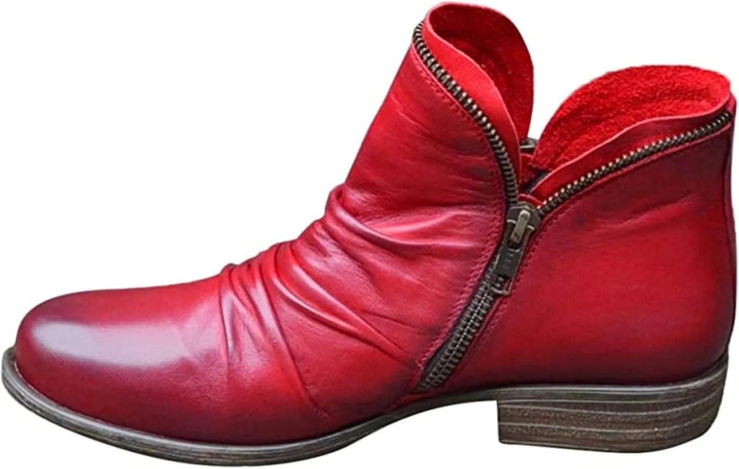 Boots For Women Cowgirl Short Booties Fashion Ankle Boots Causal Combat Cowboy Western Round Toe High Top Walking Shoes