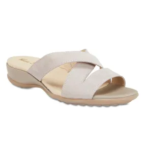 Caddy Sandal in Light Grey Nubuck
