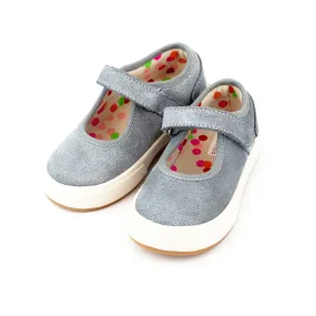 Charlotte Mary Jane Shoe - Blue Gray