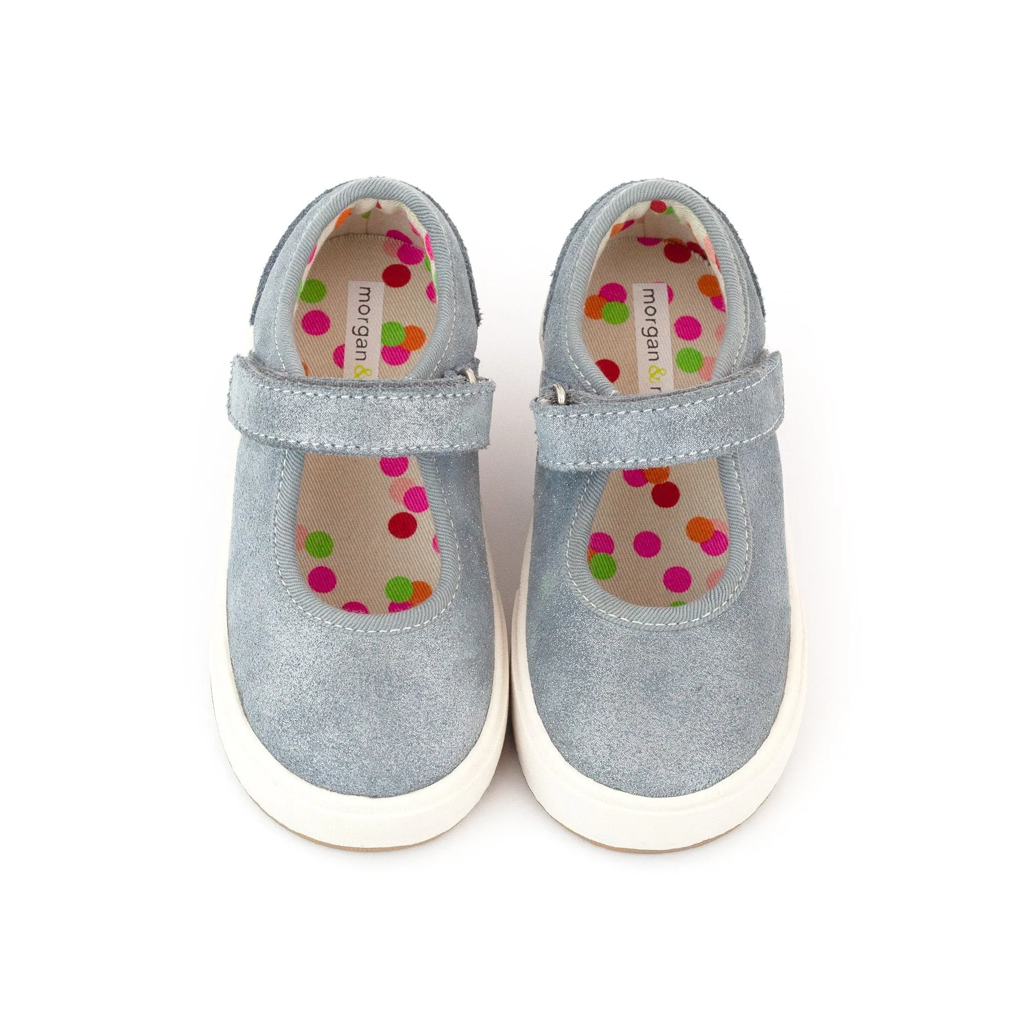 Charlotte Mary Jane Shoe - Blue Gray