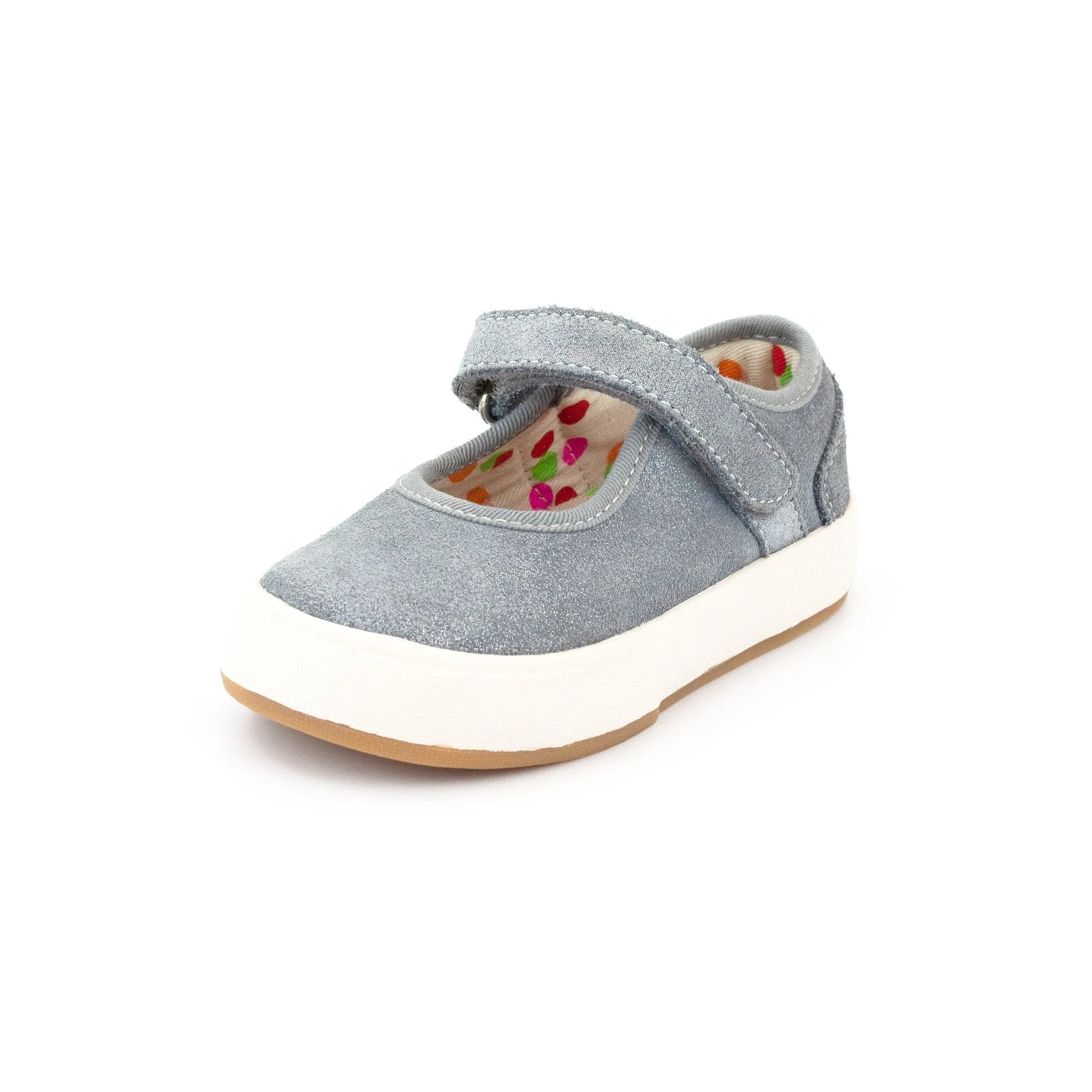 Charlotte Mary Jane Shoe - Blue Gray
