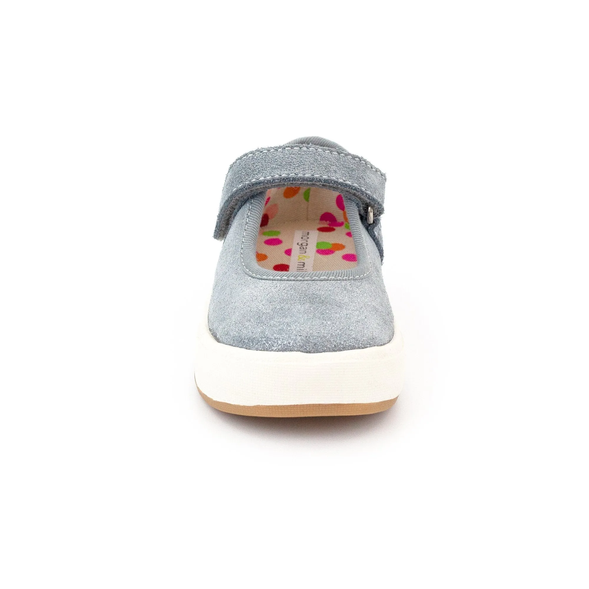 Charlotte Mary Jane Shoe - Blue Gray