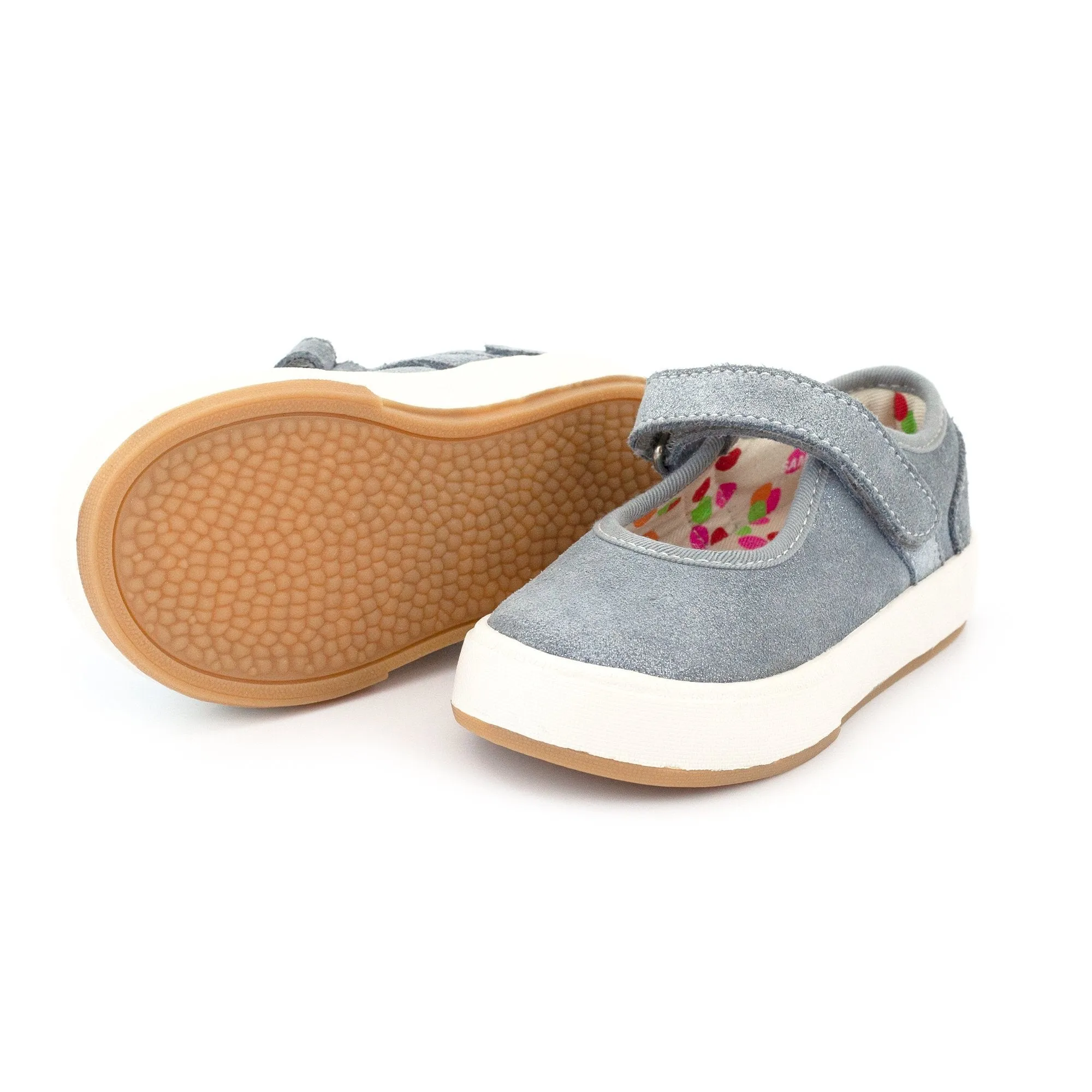 Charlotte Mary Jane Shoe - Blue Gray