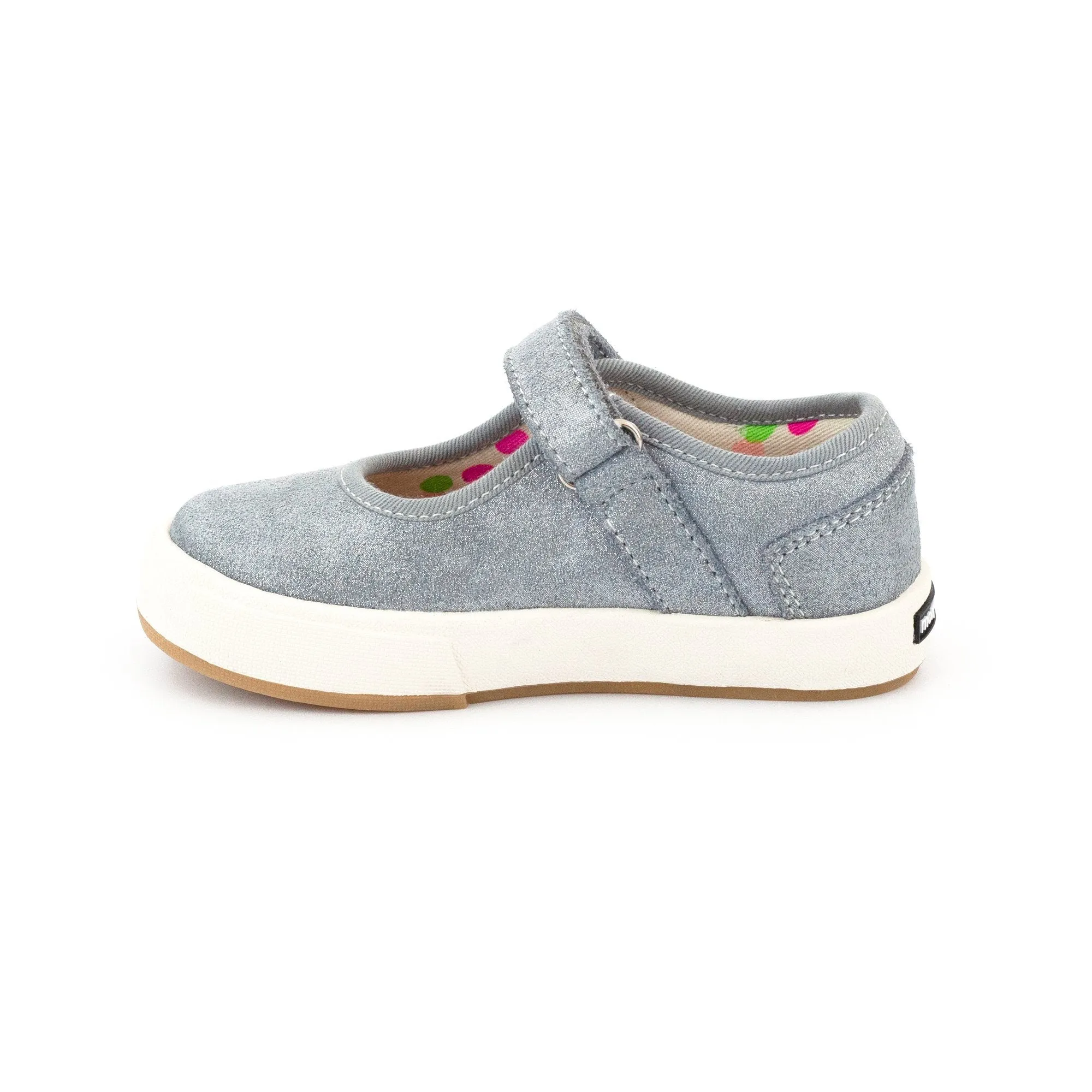 Charlotte Mary Jane Shoe - Blue Gray