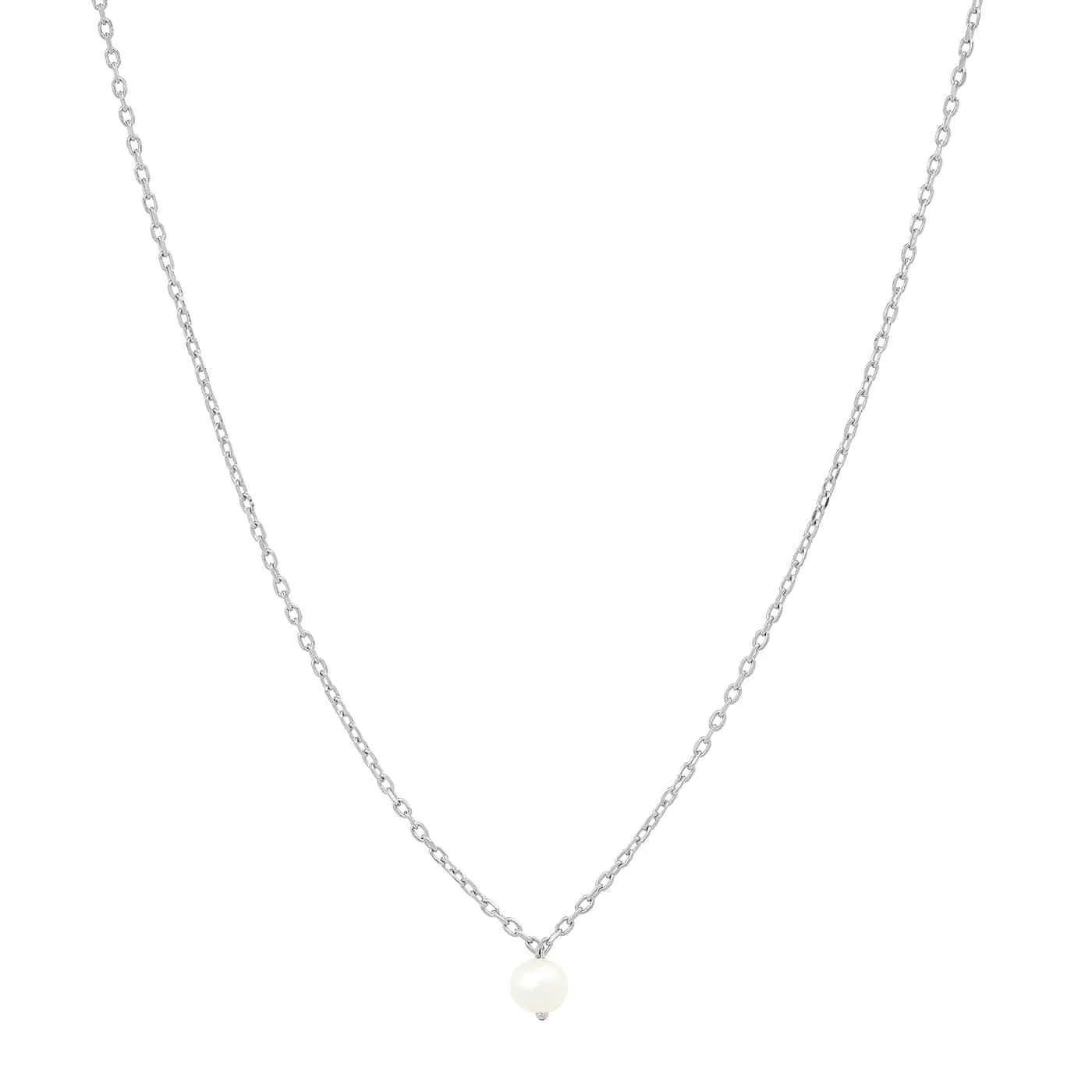 Delicate Chain With Simple Freshwater Pearl Pendant