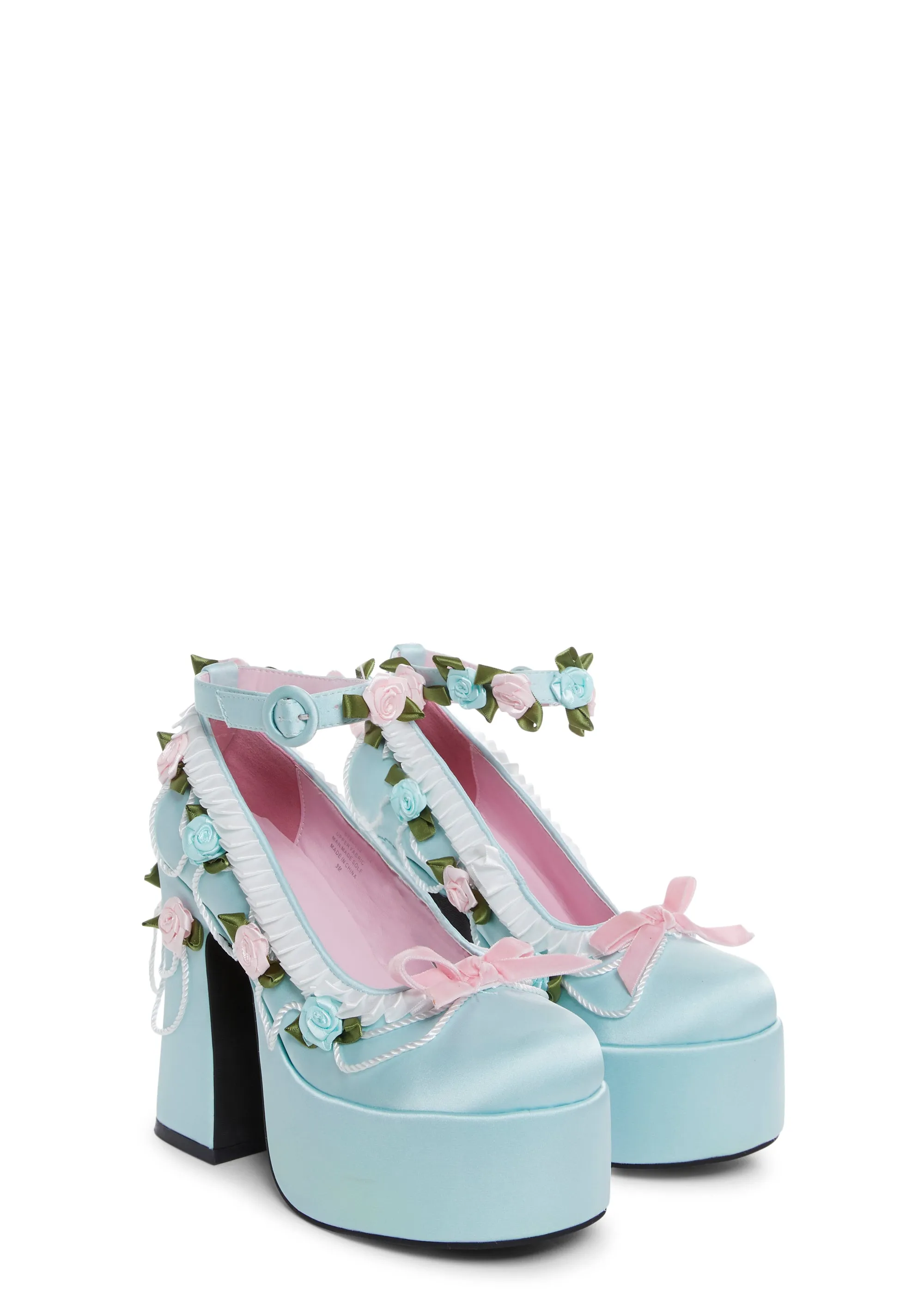 Distinguished Delight Platform Mary Janes