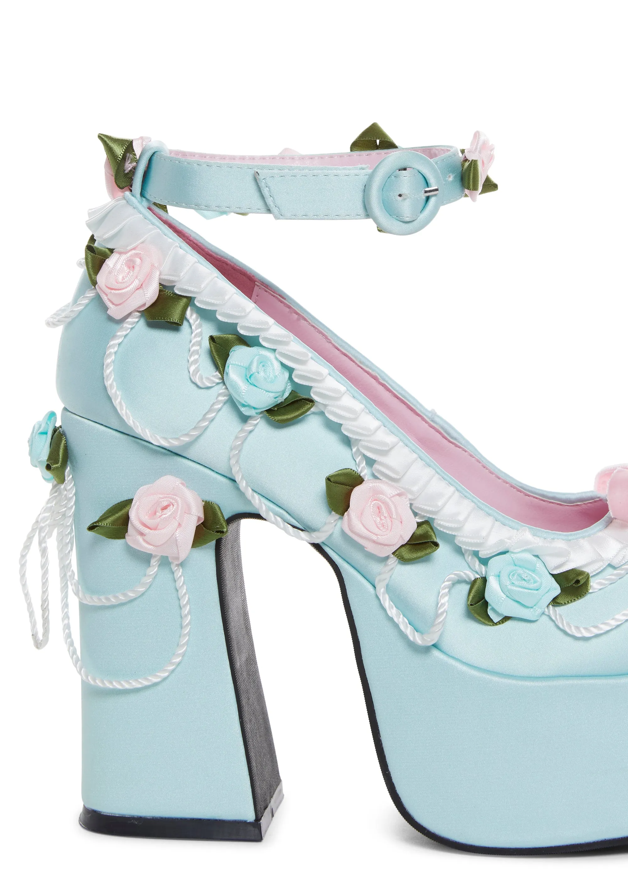Distinguished Delight Platform Mary Janes