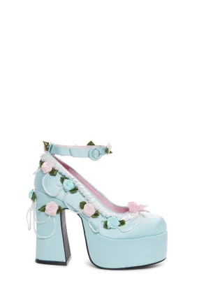 Distinguished Delight Platform Mary Janes