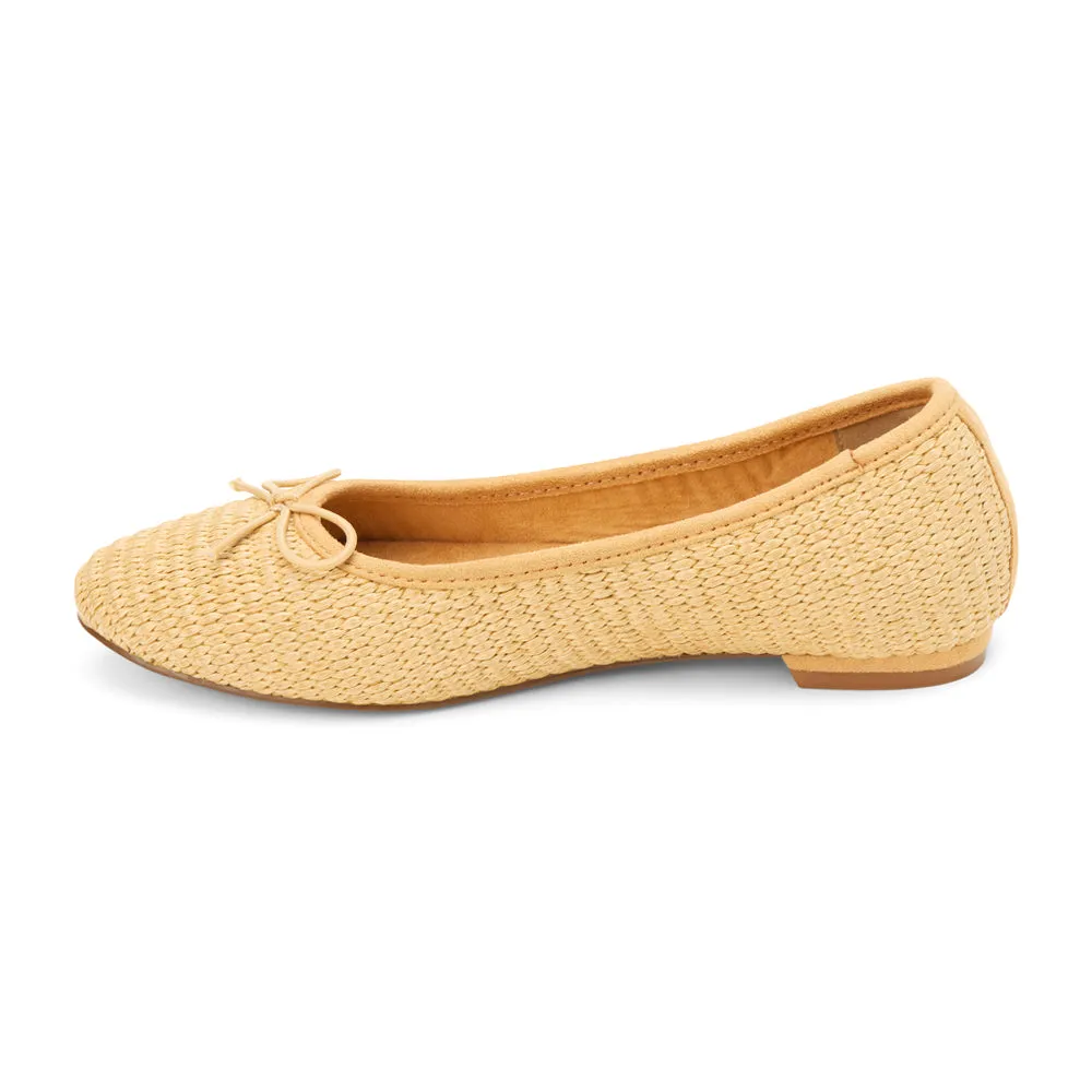 Donna Raffia Ballet Flats