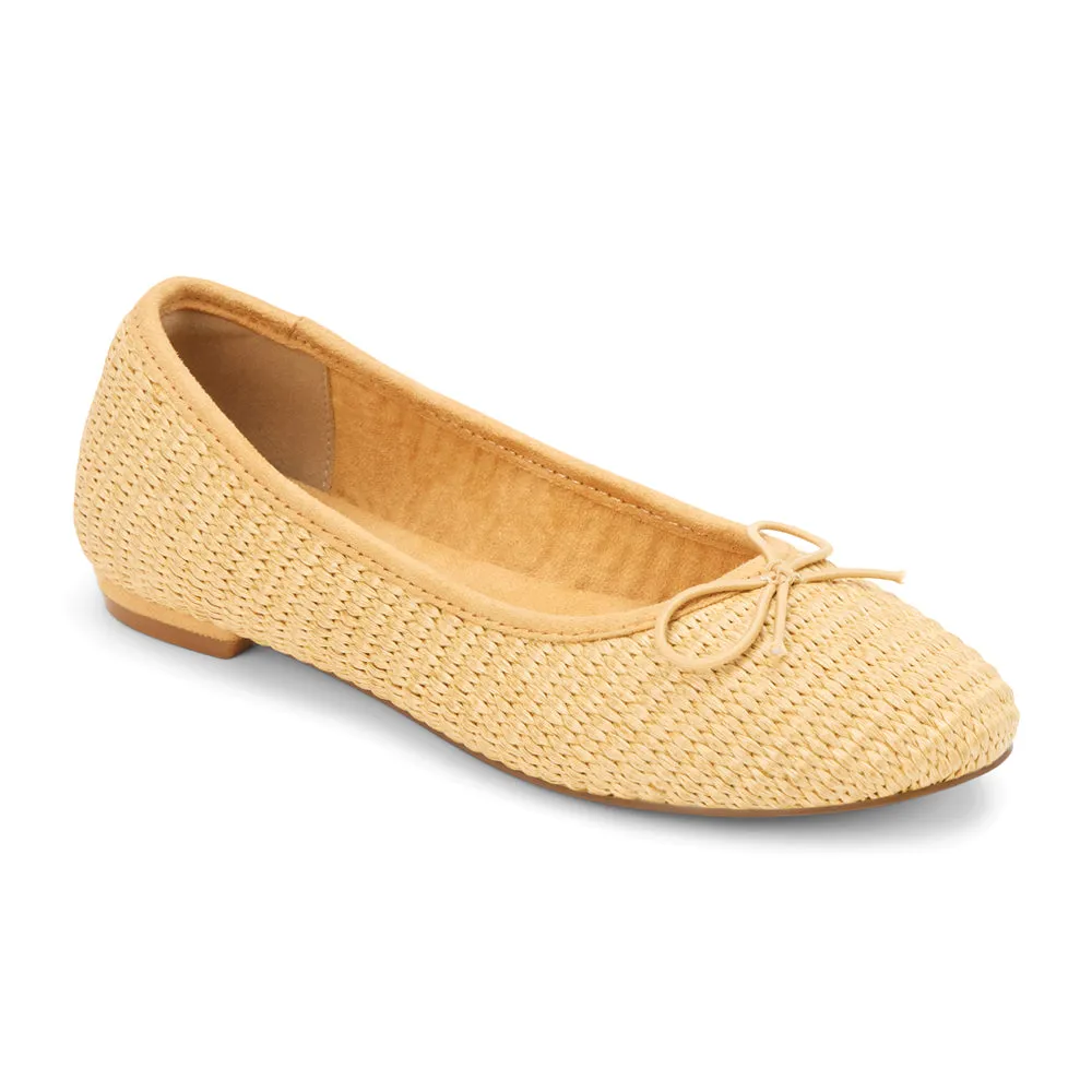 Donna Raffia Ballet Flats