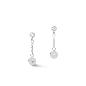 Earrings Coins & Chains silver-lilac