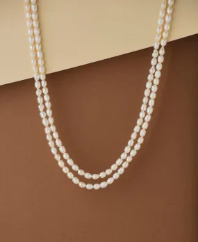 Elegant 2 line Pearl Necklace