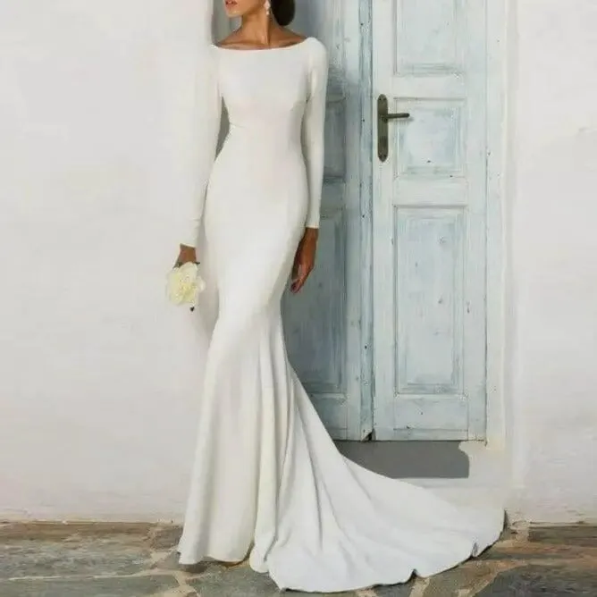 Elegant Mermaid Wedding Gown