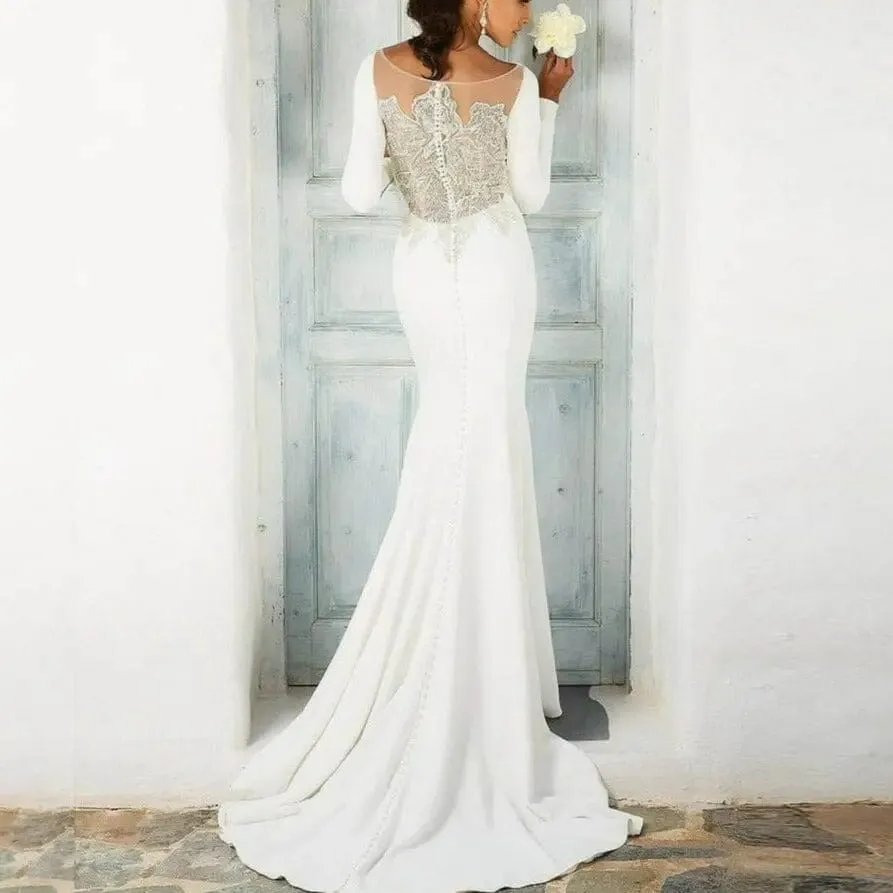 Elegant Mermaid Wedding Gown