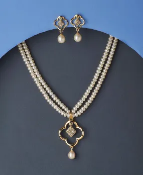 Elegant Real Pearl Necklace Set