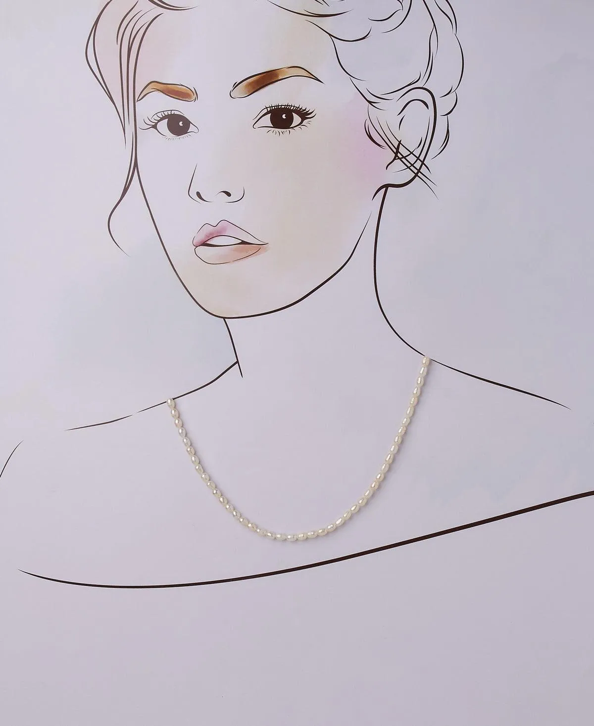 Elegant Real Pearl Necklace
