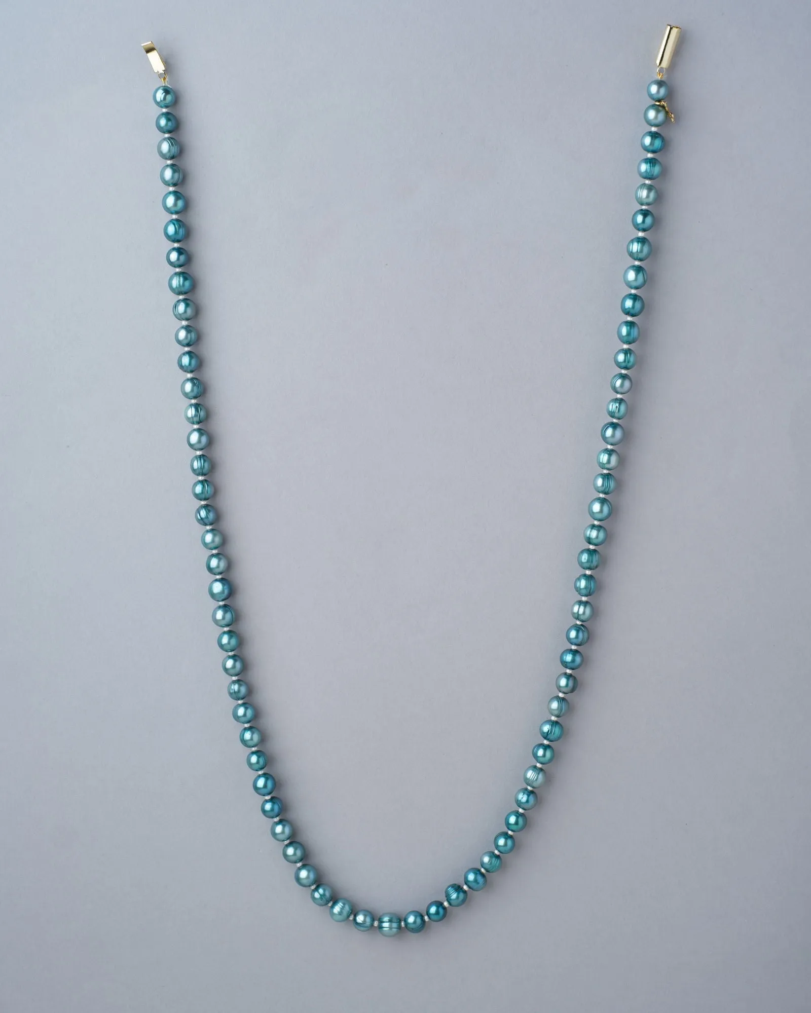 Elegant Sea Green Pearl Necklace