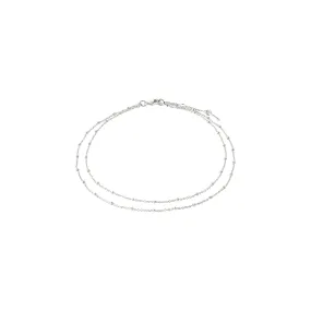 ELKA ankle chain 2-in-1 silver-plated