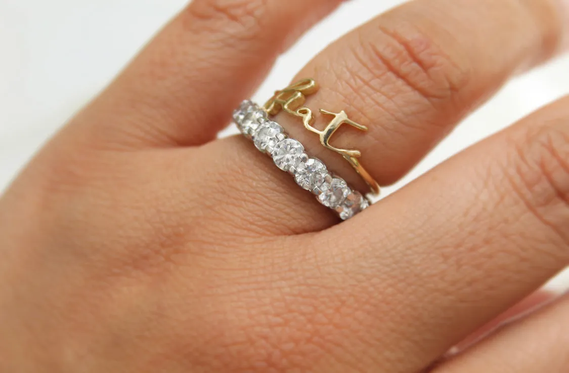 Fiat Ring in 14k Gold