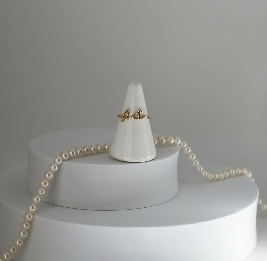 Fiat Ring in 14k Gold
