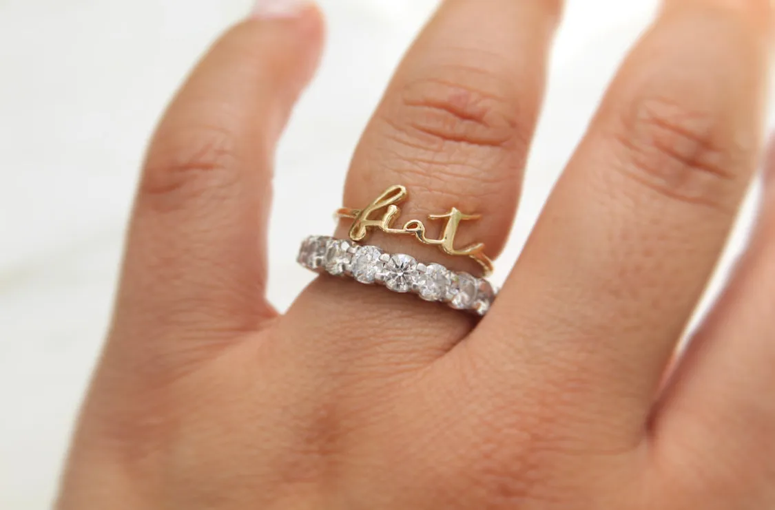 Fiat Ring in 14k Gold