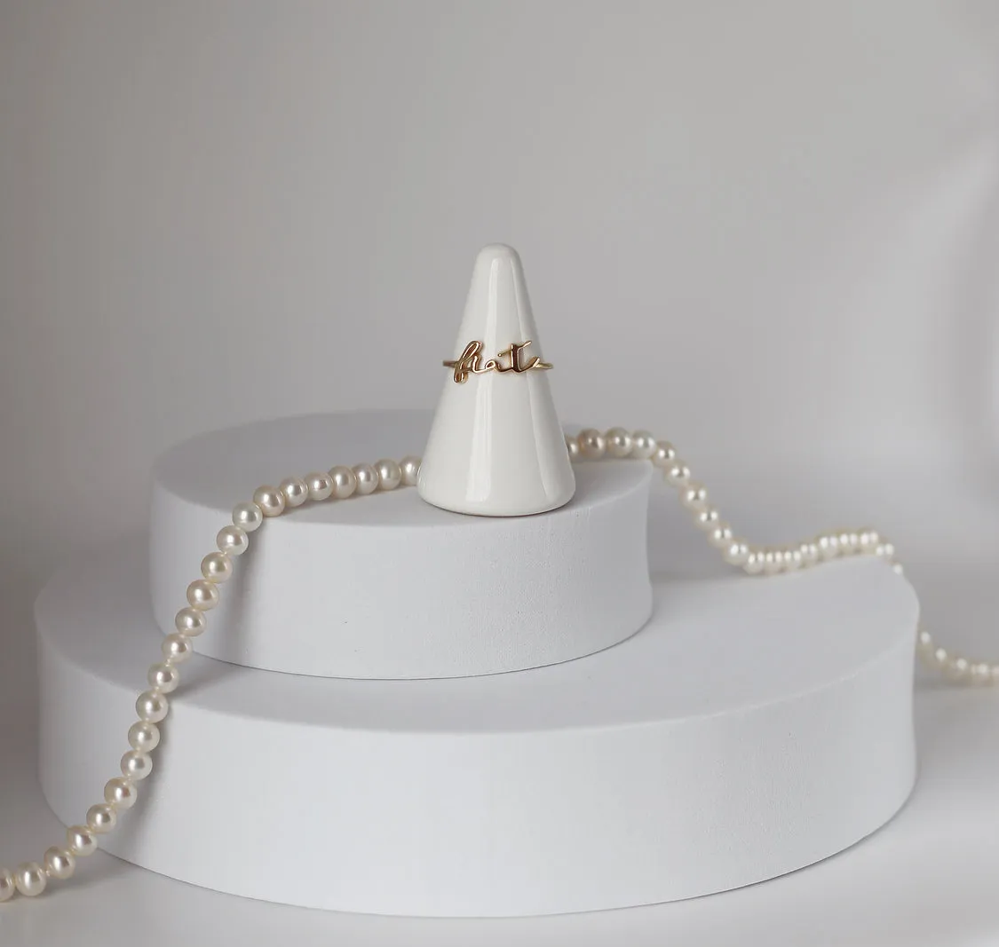 Fiat Ring in 14k Gold