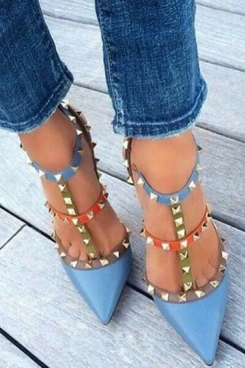 Fifth Avenue 2-Stripes Siesta High Heels
