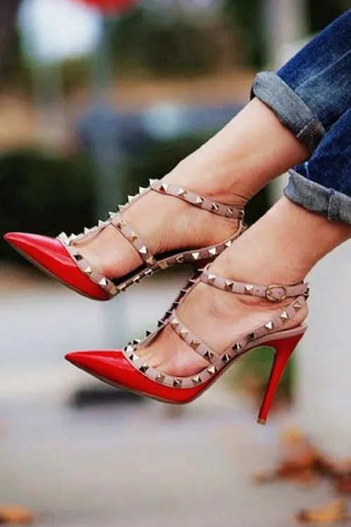 Fifth Avenue 2-Stripes Siesta High Heels
