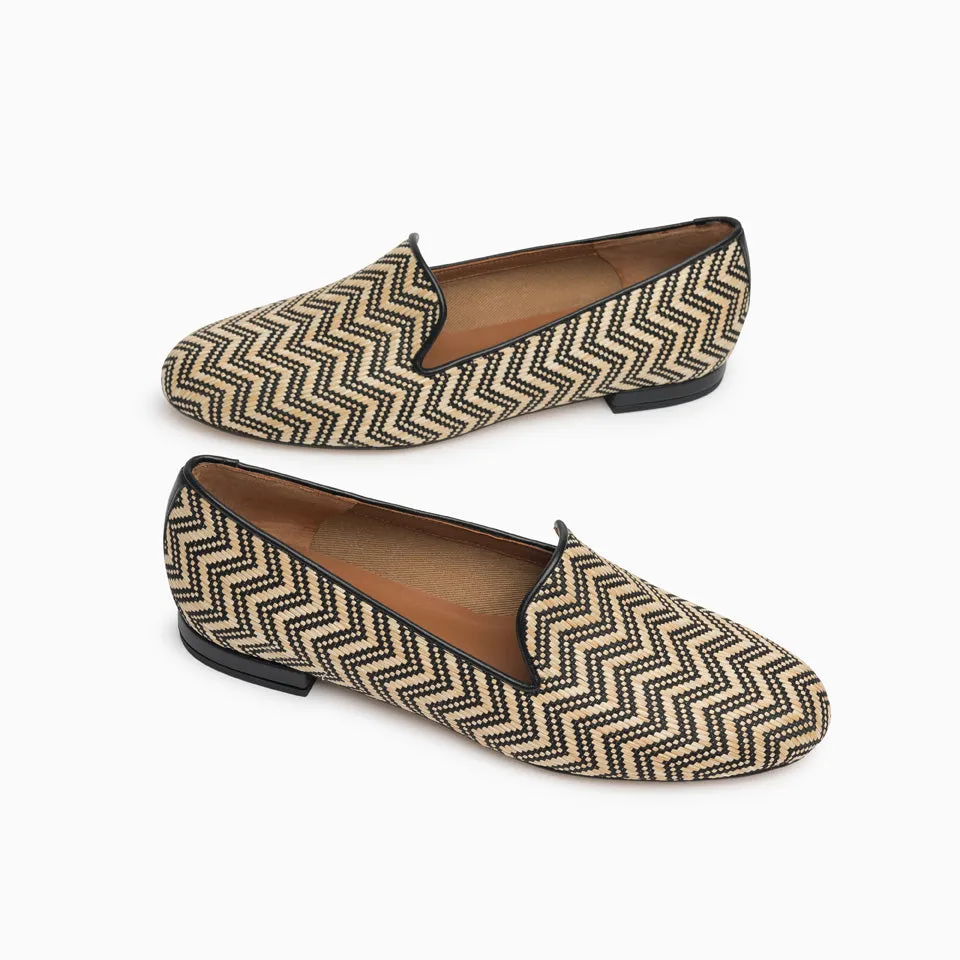 Gatsby Raffia Flat