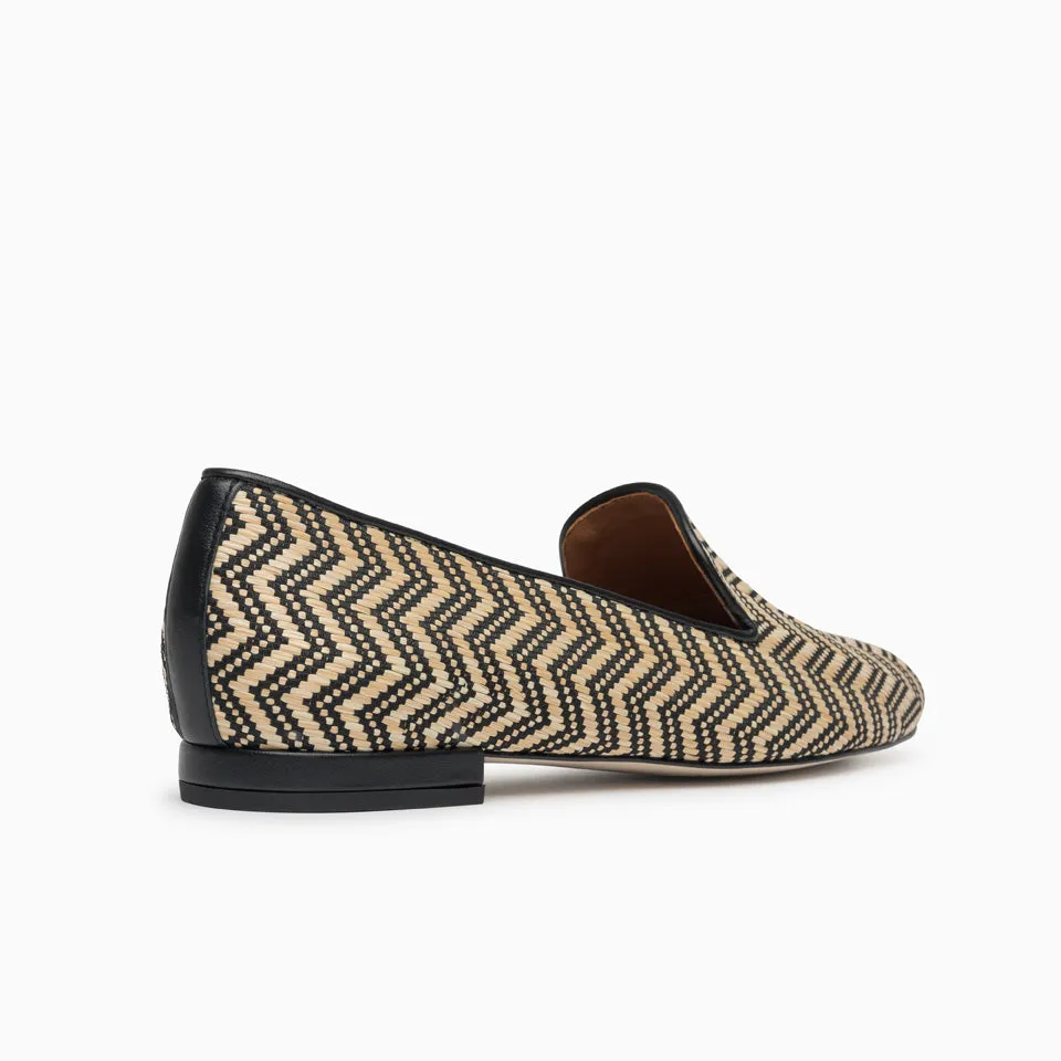 Gatsby Raffia Flat