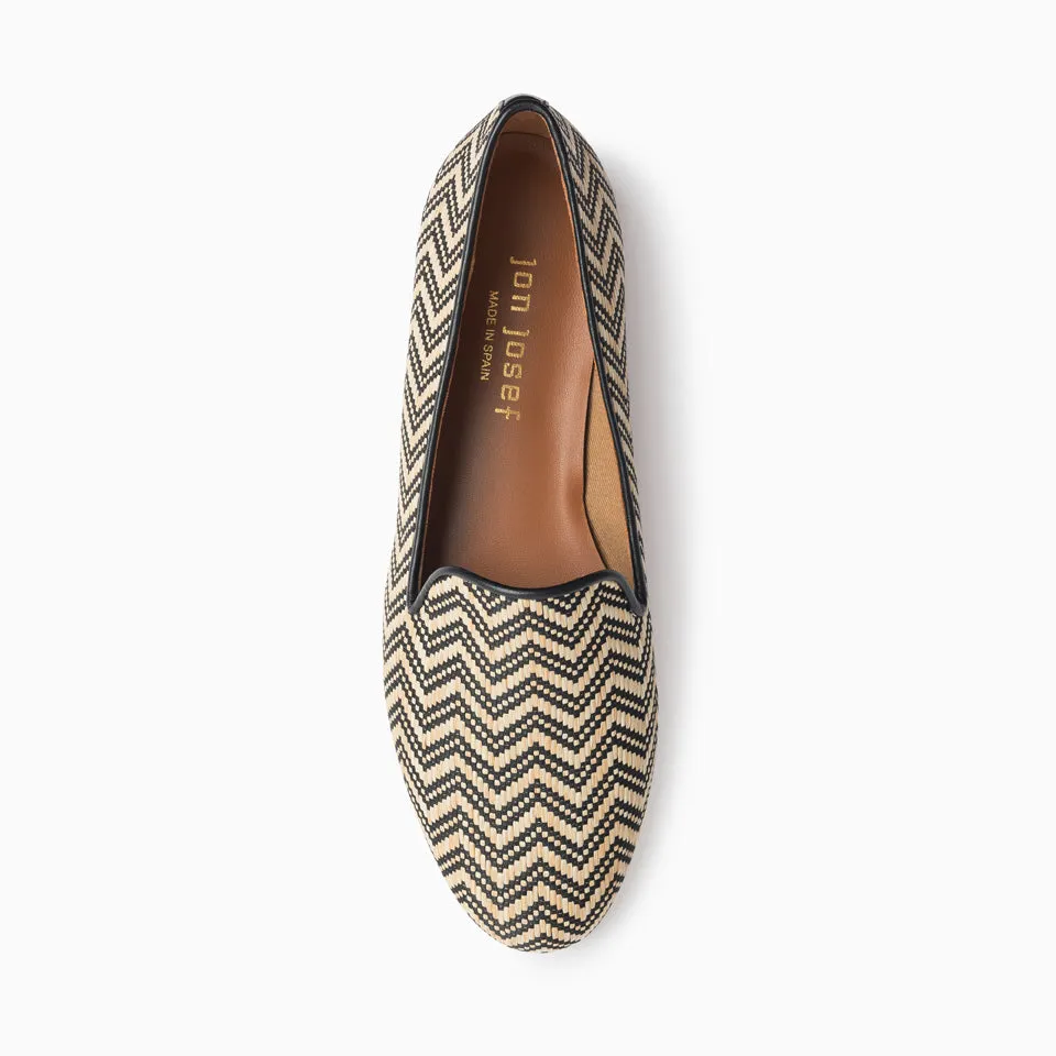 Gatsby Raffia Flat