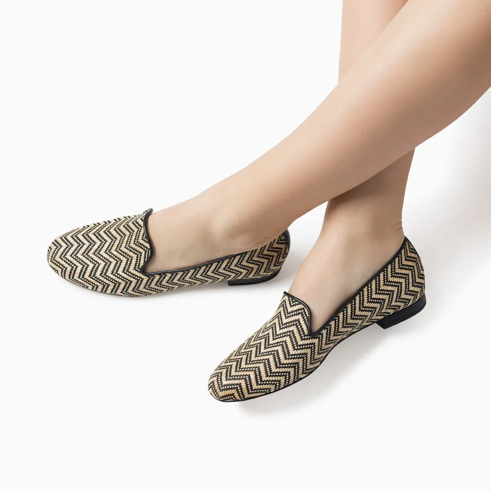 Gatsby Raffia Flat