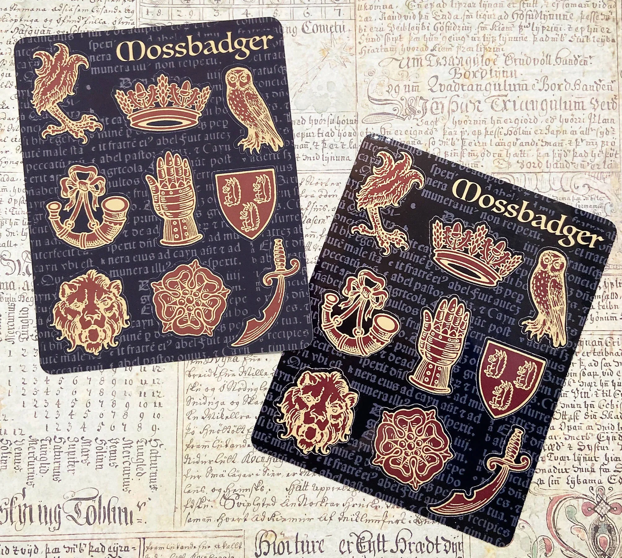 Heraldry Sticker Sheet