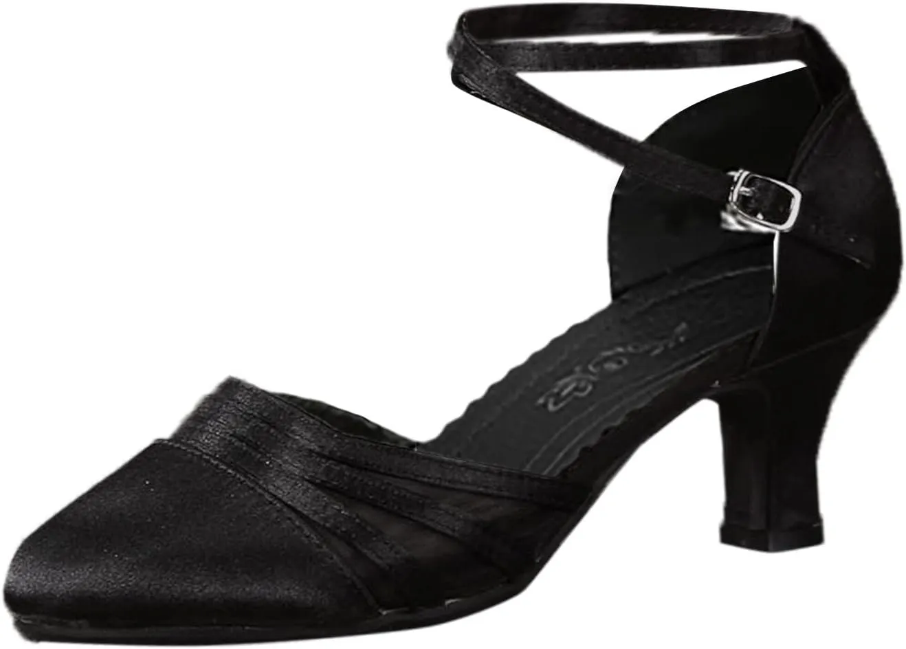 High Heels for Women 2025 T-Strap Dance Sandals Glitter Ballroom Shoes with Ankle Strap Wedding Party Pumps