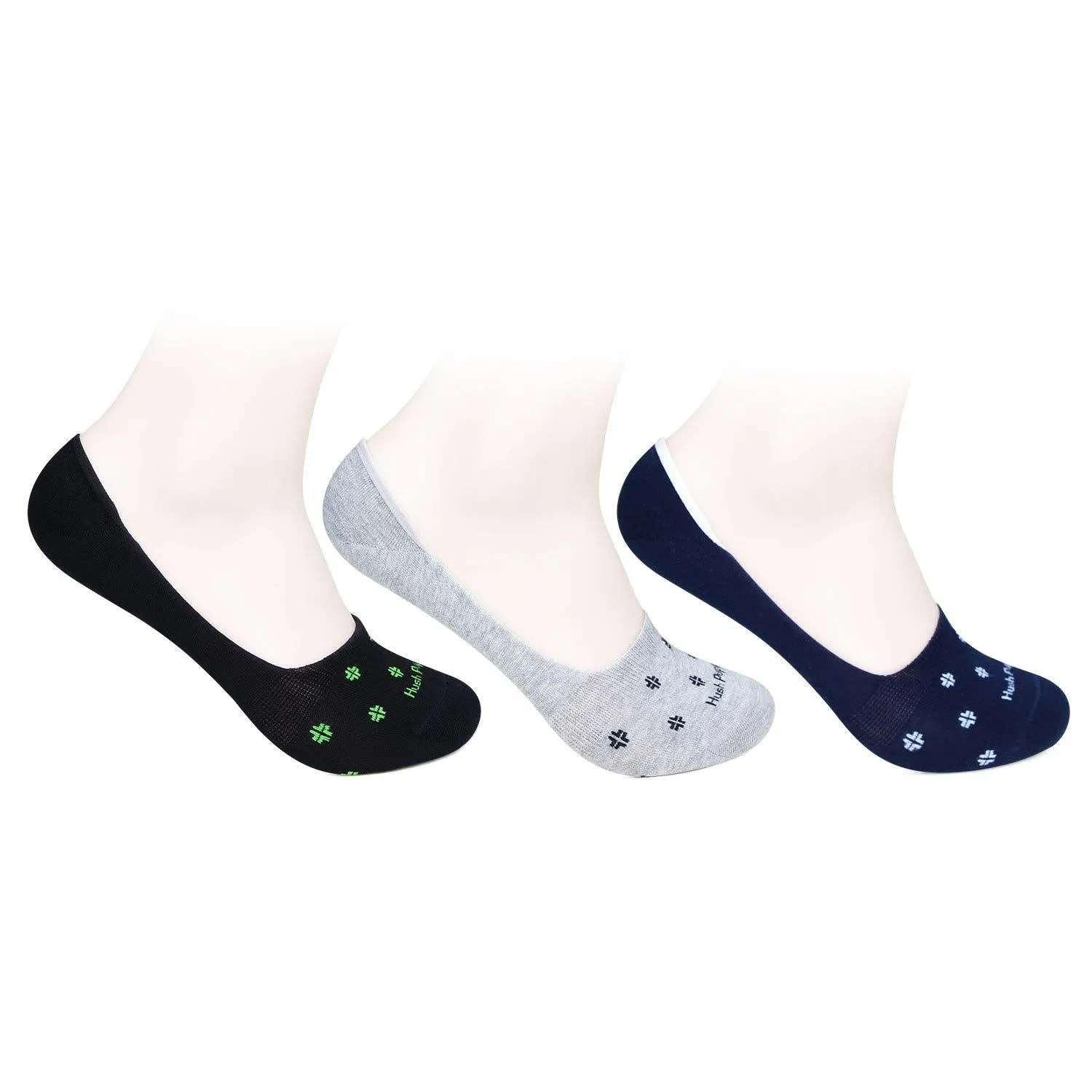 Hush Puppies Men's Multicolored Loafer Socks - Pack Of 3