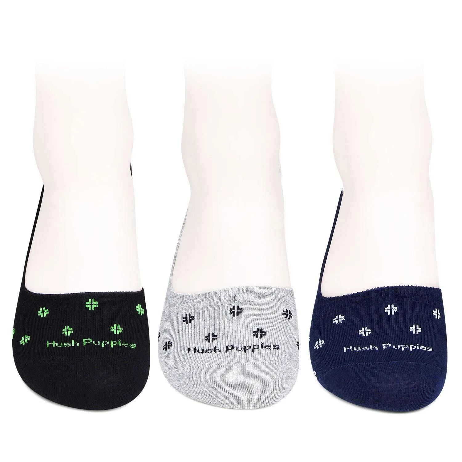 Hush Puppies Men's Multicolored Loafer Socks - Pack Of 3