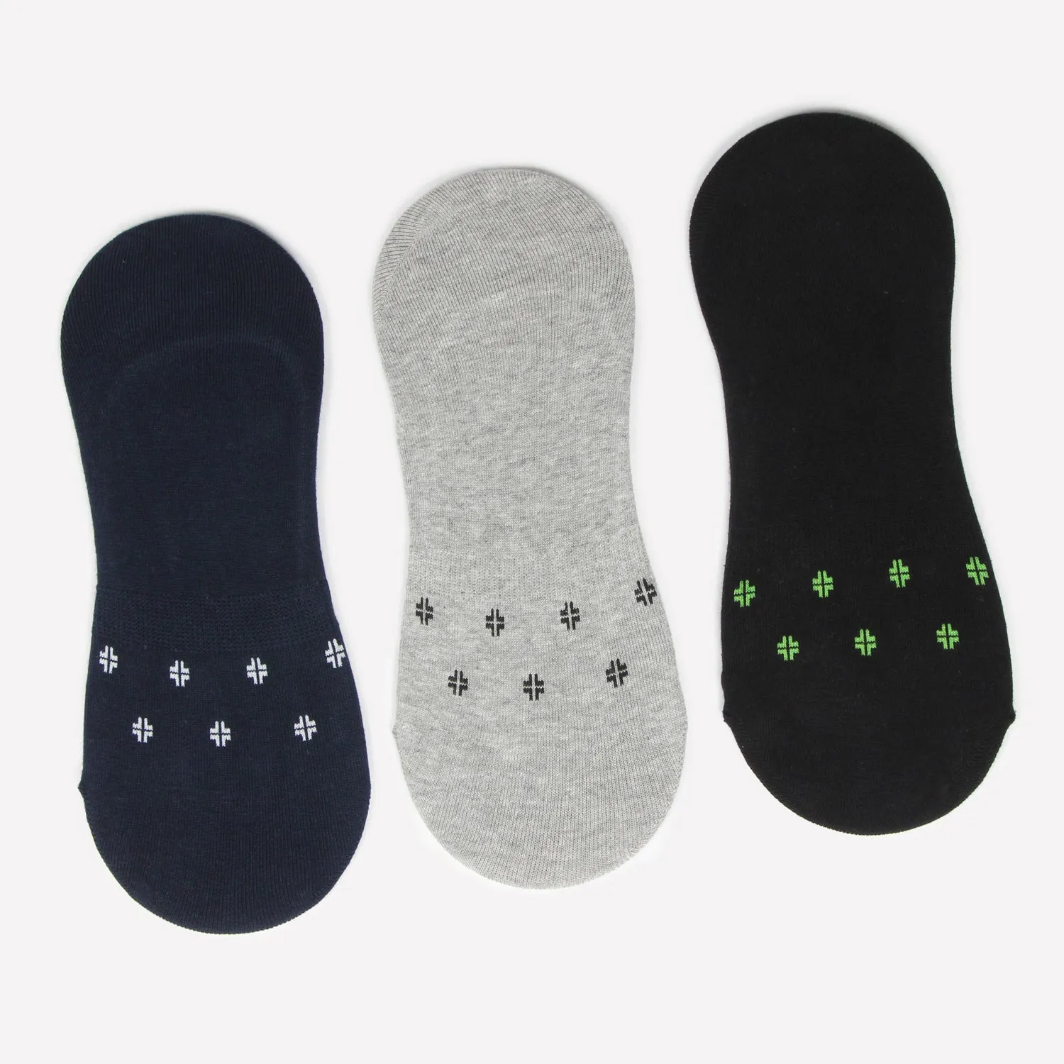 Hush Puppies Men's Multicolored Loafer Socks - Pack Of 3