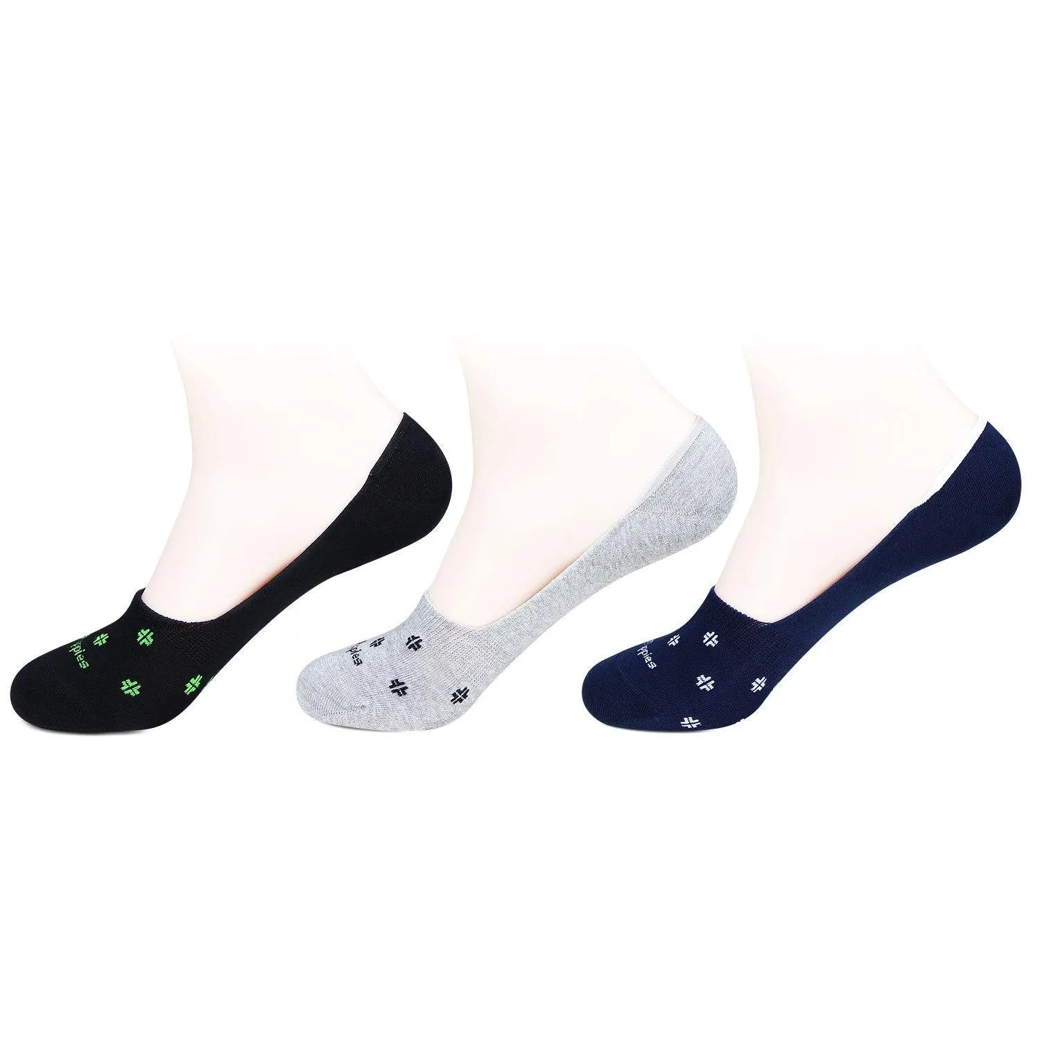 Hush Puppies Men's Multicolored Loafer Socks - Pack Of 3