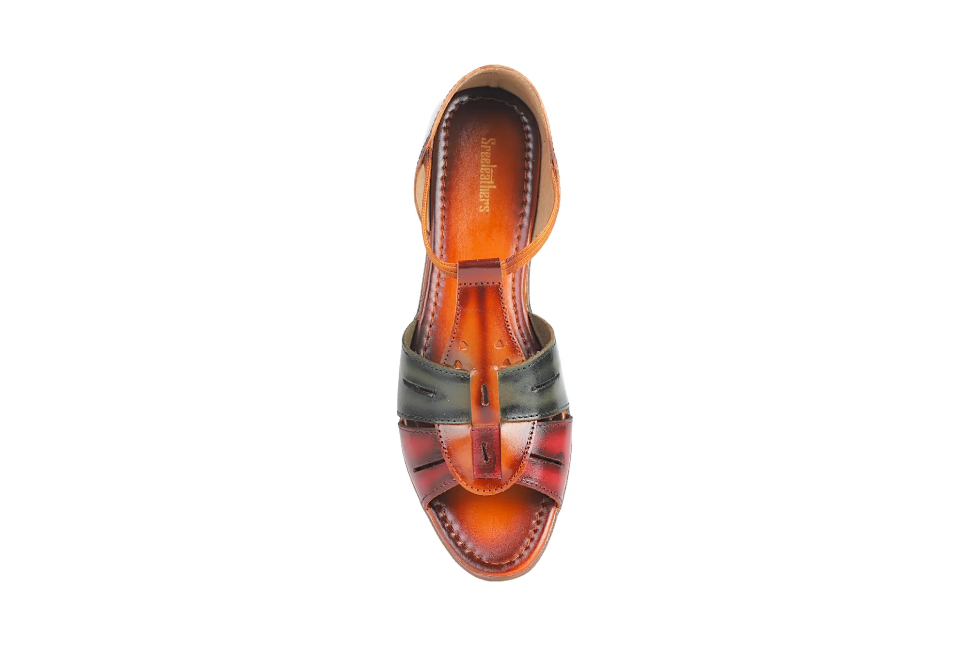 LADIES FLAT LEATHER SANDAL 996066