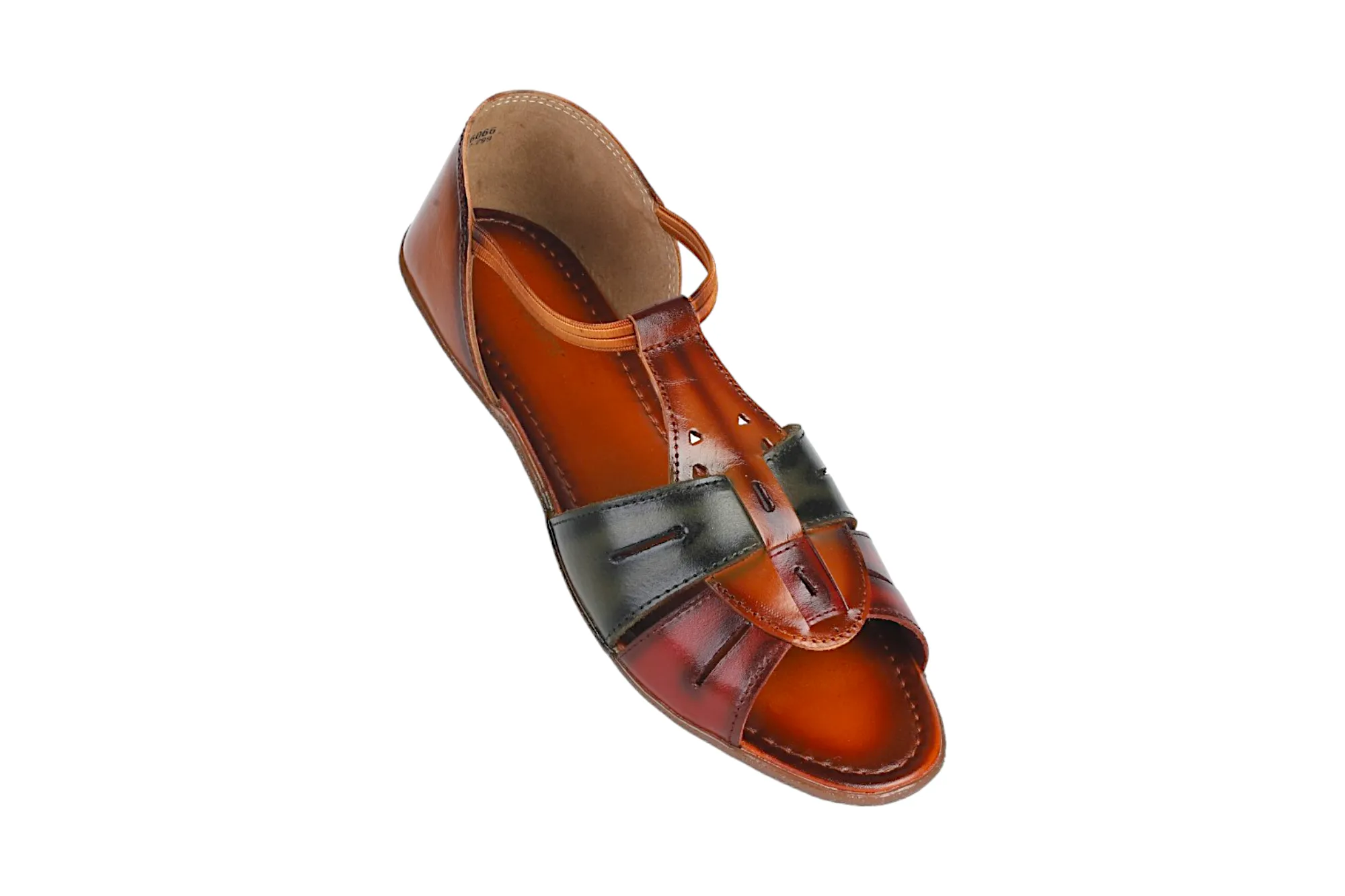 LADIES FLAT LEATHER SANDAL 996066