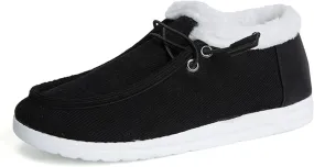 Lausiuoe Winter Boots For Women Fashion Snow Boots Anti-Slip Outdoor Loafers Shoes Warm Fur Lined Comfortable Fuzzy Booties