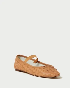Leonie Woven Honey Ballet Flat