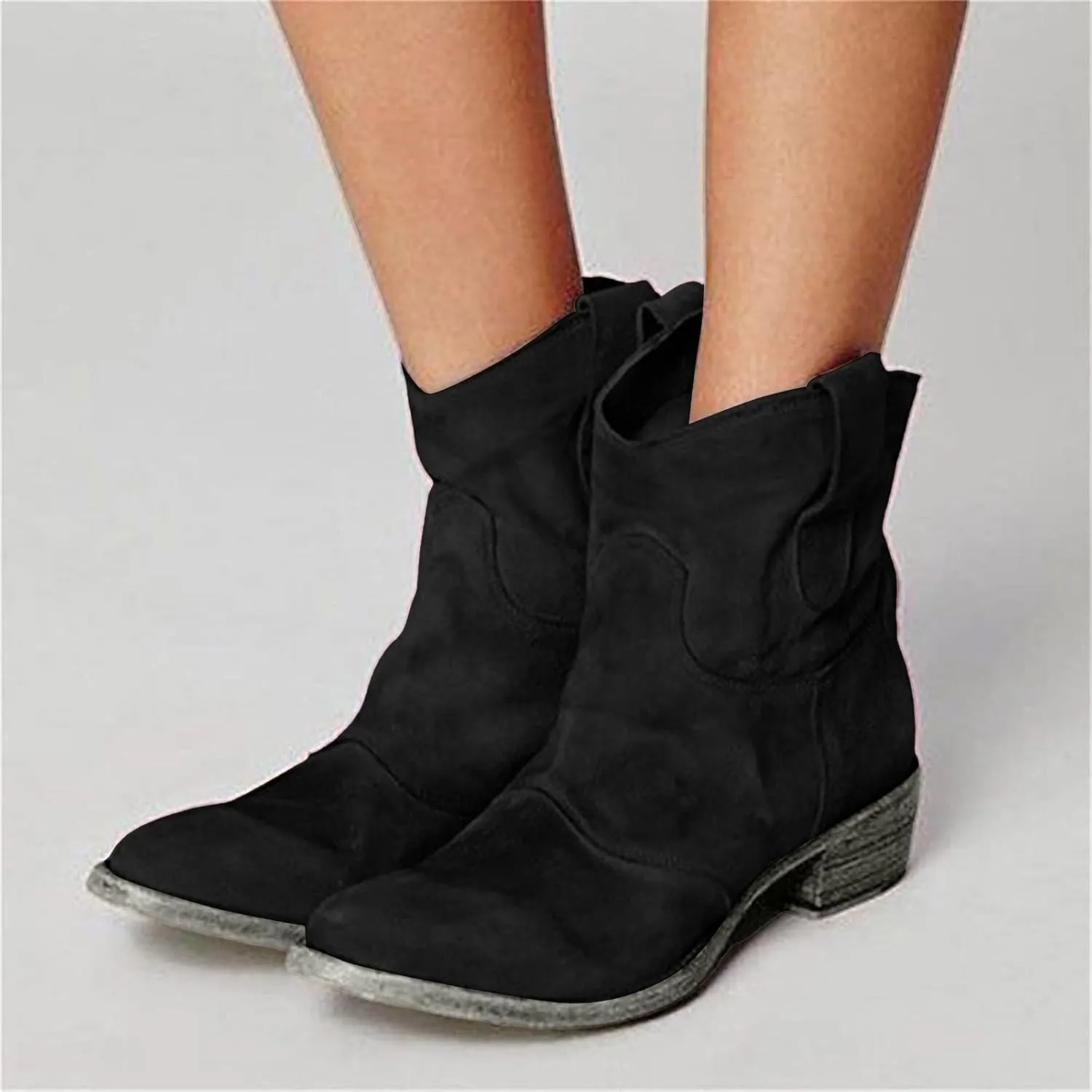 Low Heel Ankle Boots for Women Short Boots Women Ankle Boots Women's Block Heel Short Ankle Booties Boots for Fall